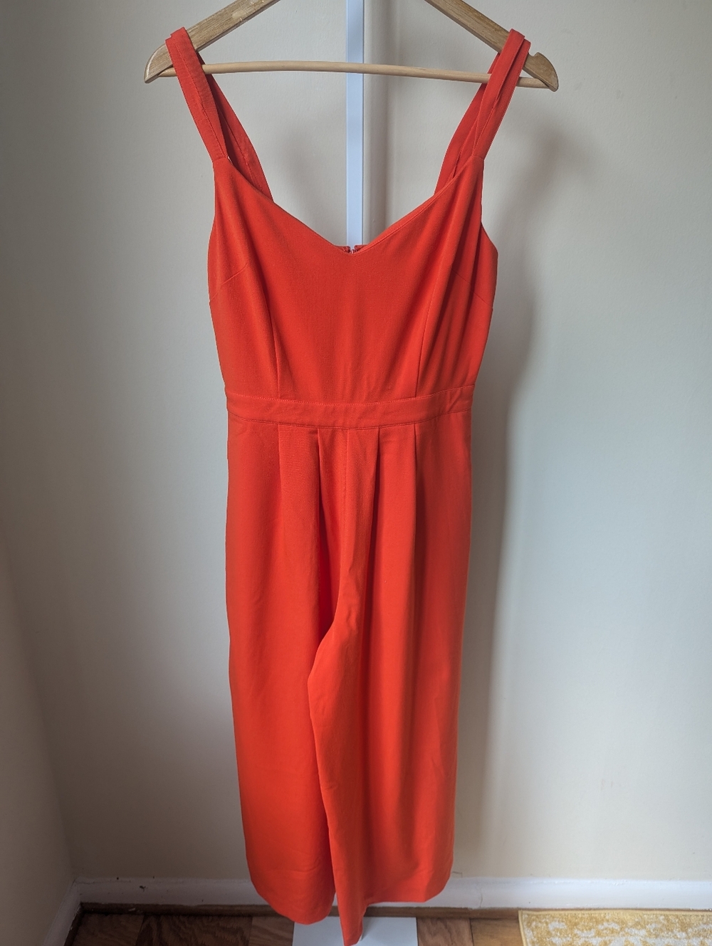 Seen Worn Kept anthropologie orange wide leg cropped jumpsuit